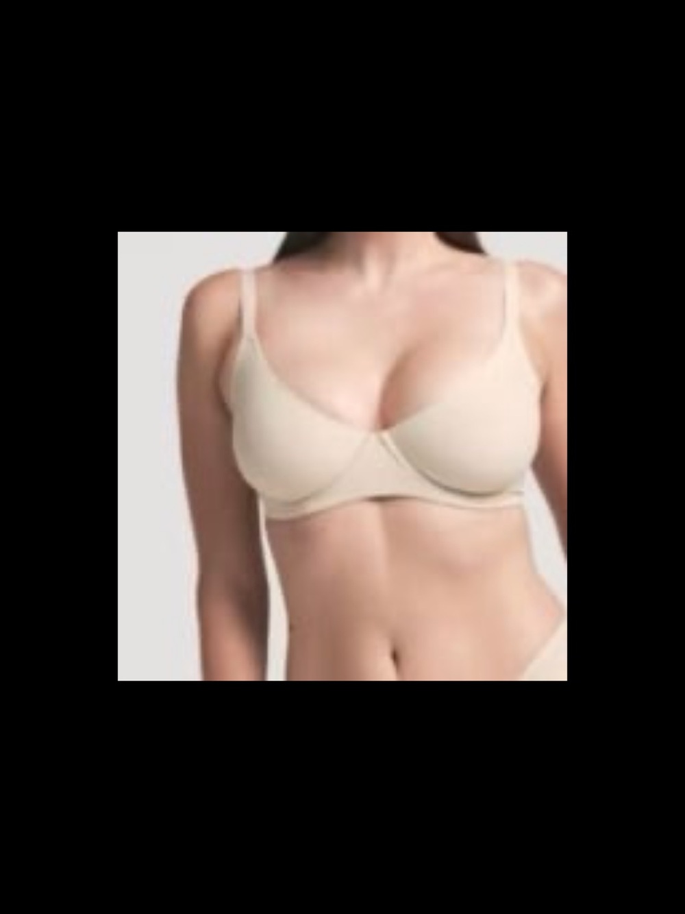 NWT Skims fits everybody unlined Demi bra size 38C sand color